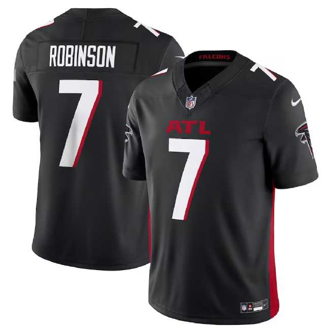 Men & Women & Youth Atlanta Falcons #7 Bijan Robinson Black 2023 F.U.S.E. Vapor Untouchable Limited Stitched Jersey